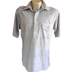 Vintage 1970's Thin Chambray Shirt Mens Medium Pullover Relic Buttery Trash